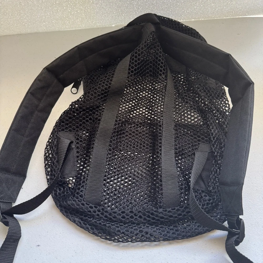 Black Mesh Backpack
